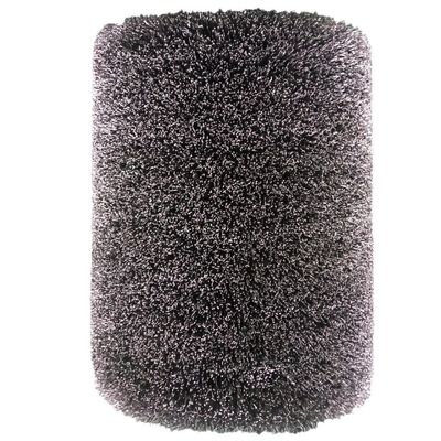 Roller Brush Cylindrical Industrial Cleaning Rust Scale Polishing Steel Wire Finishing Wheel