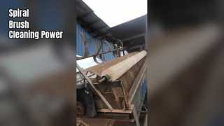 Tonton: Pemrosesan dan pembersihan rol sikat berbentuk besar